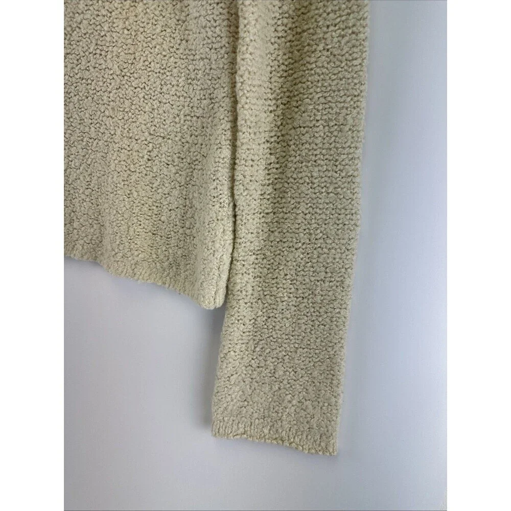J Crew Cream Turtleneck‎ Sweater Bell Sleeve Pullover Vintage Wool Womens Medium